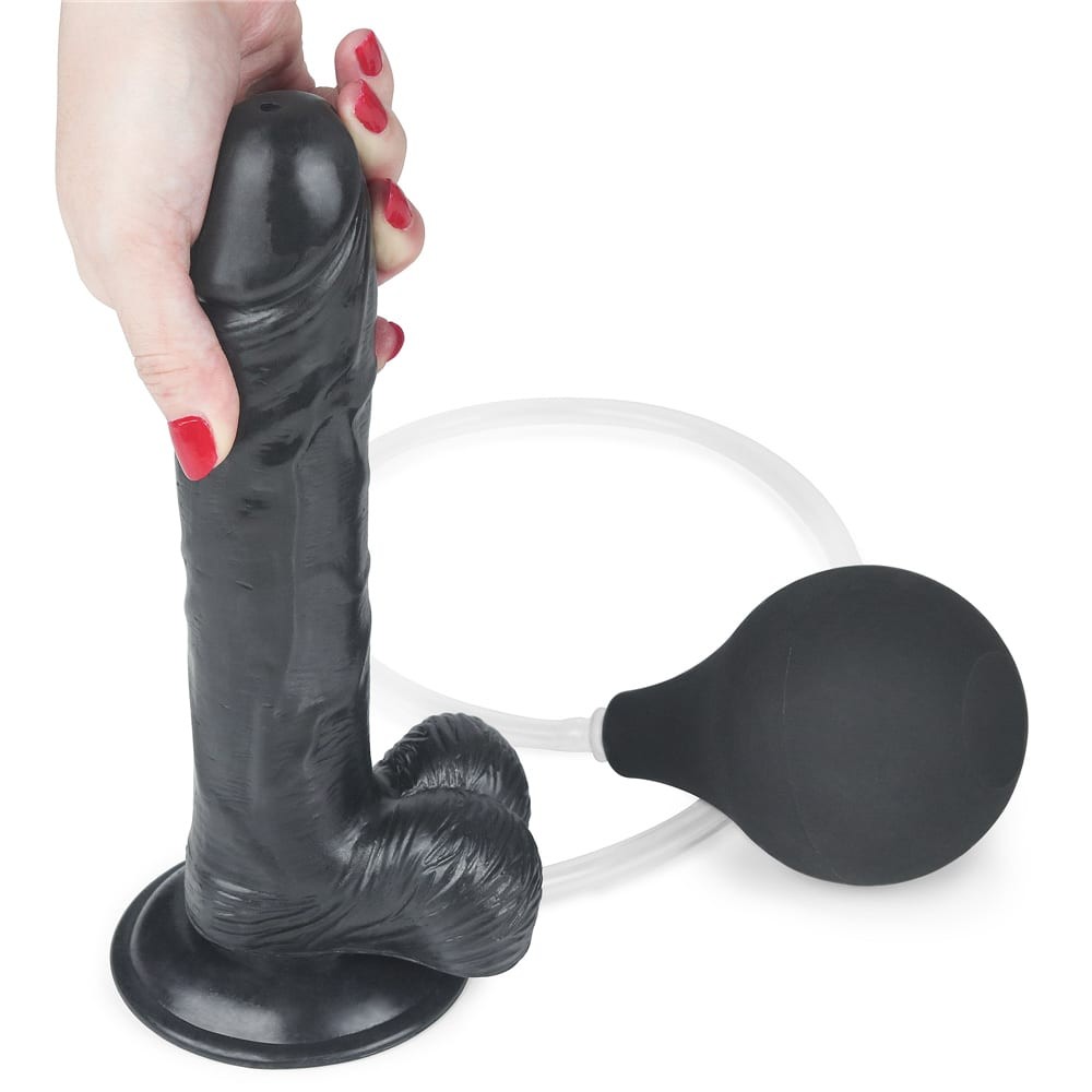 9'' Squirt Extreme Dildo - Black - Image 8