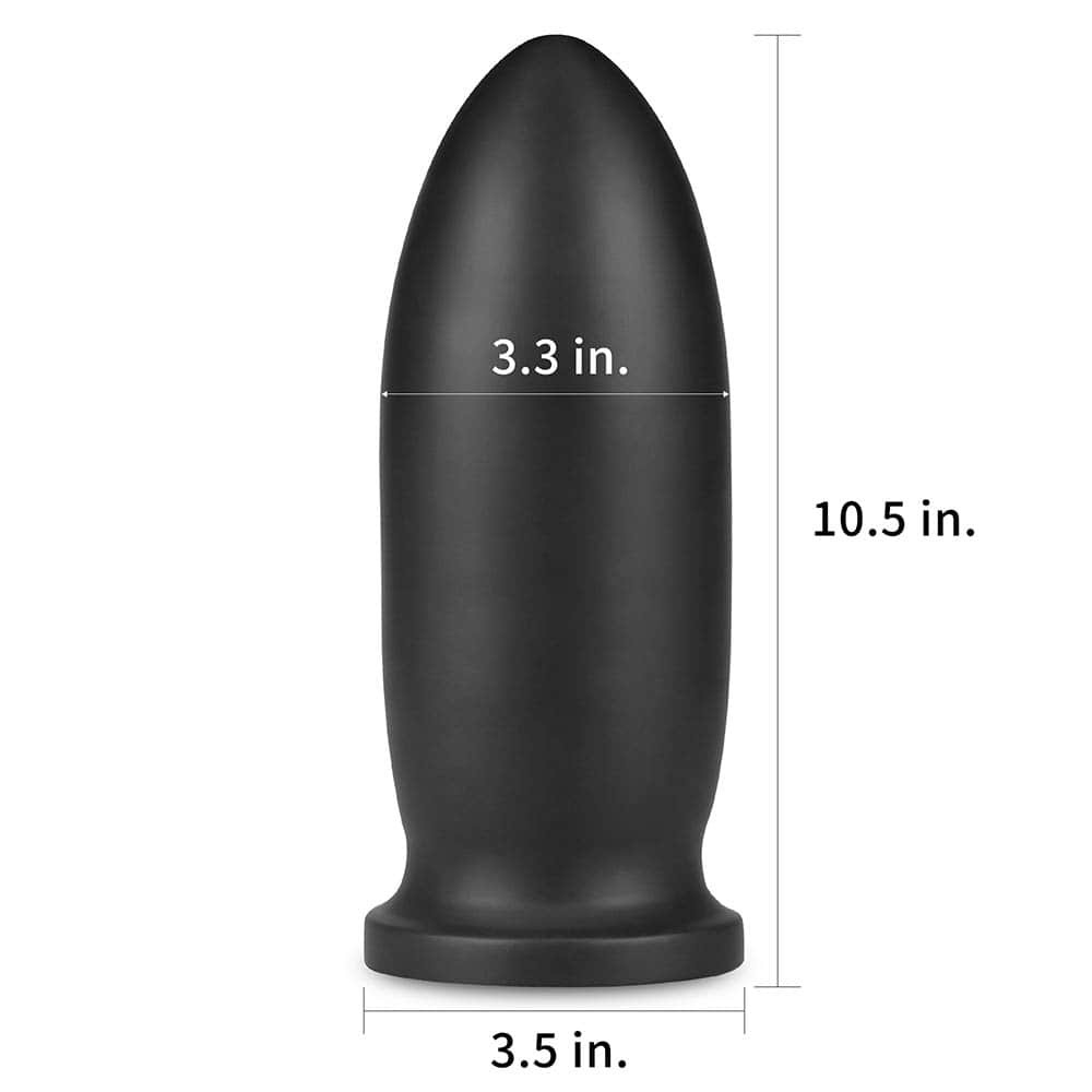 9" King Sized Anal Bomber Black - Image 5