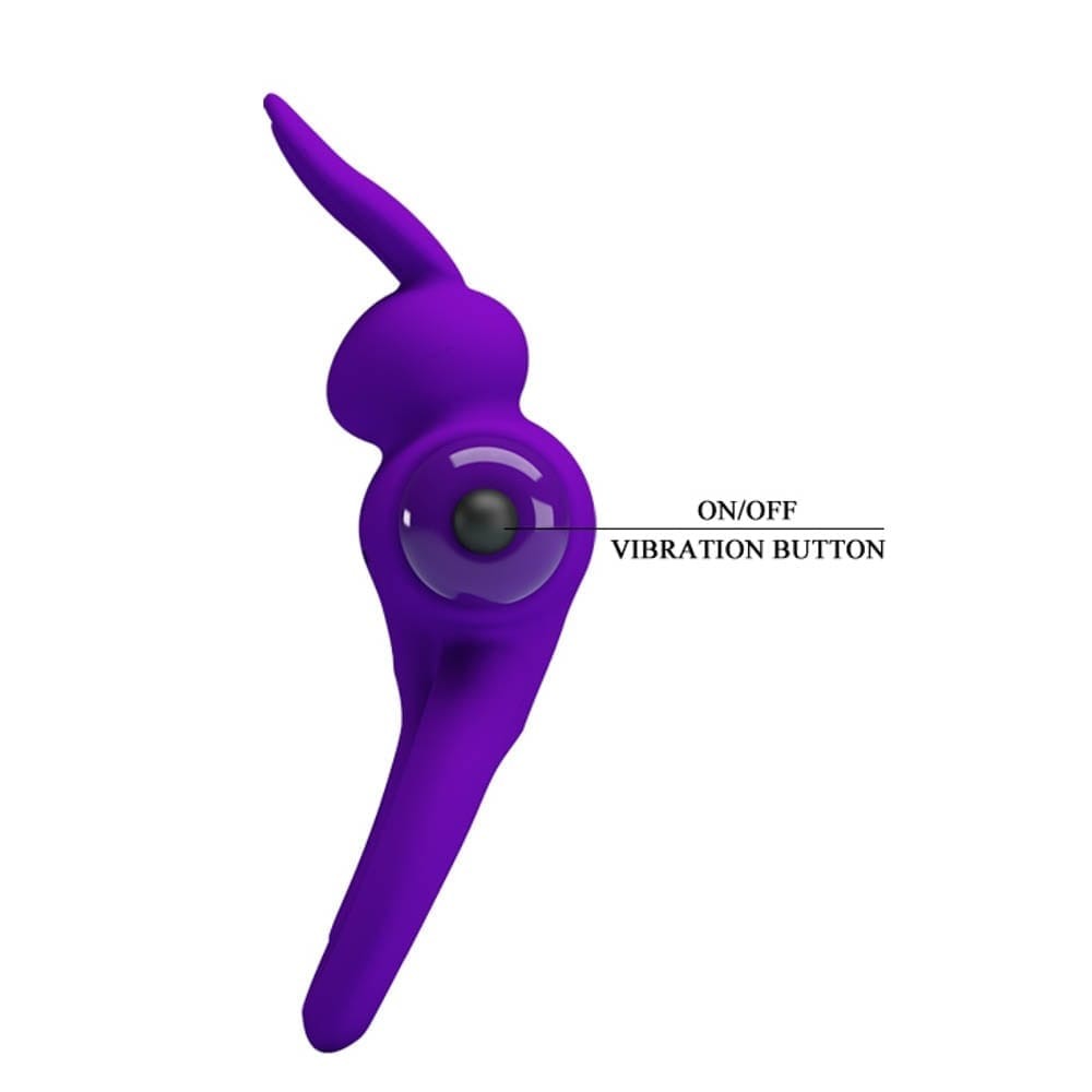 Pretty Love Vibrant Penis Ring 3 Purple - Image 6