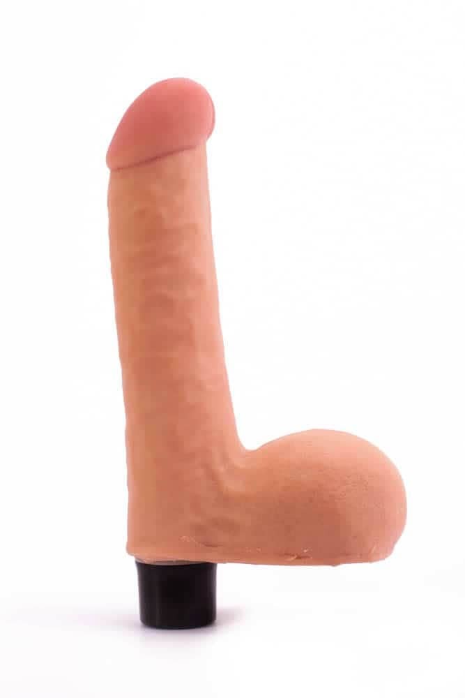 8" Real Softee Vibrating Dildo 4 - Image 3