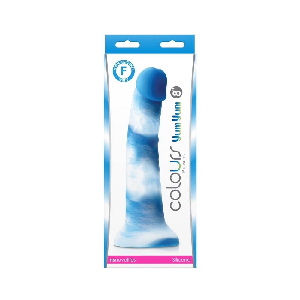 Colours - Pleasures - Yum Yum 8" Dildo - Blue_B15O25_3
