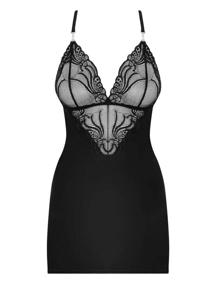 828-CHE-1 chemise & thong S/M - Image 3