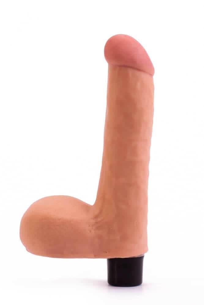 8" Real Softee Vibrating Dildo 4 - Image 6