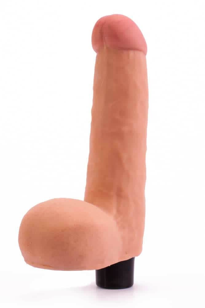 8" Real Softee Vibrating Dildo 4 - Image 7