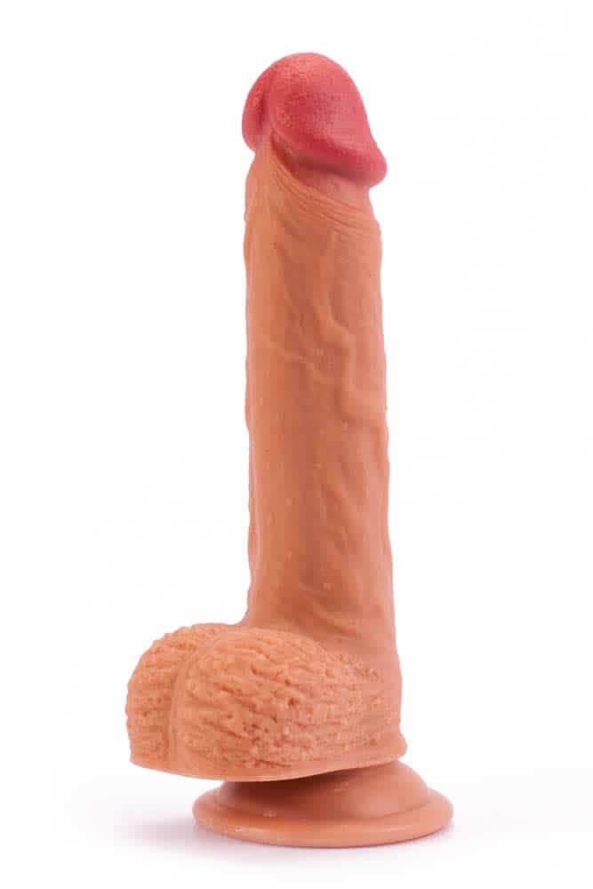 8.5" Dual-layered Silicone Nature Cock Flesh - Image 4