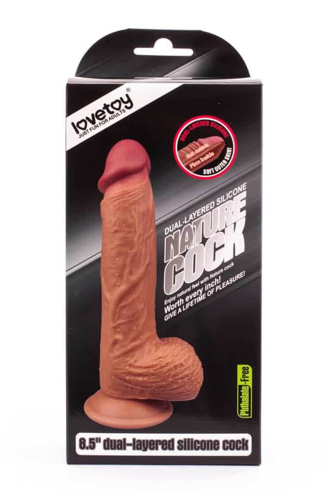 8.5" Dual-layered Silicone Nature Cock Flesh