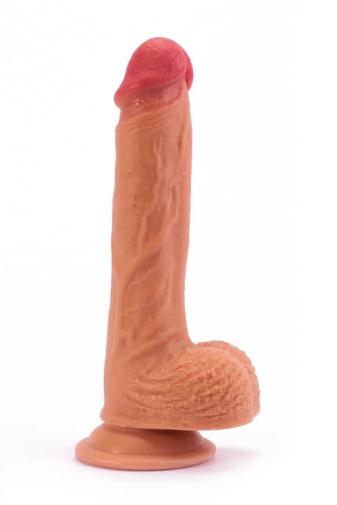 8.5" Dual-layered Silicone Nature Cock Flesh - Image 3