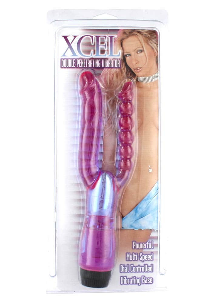 Xcel Double Penetrating Vibrator Purple - Image 2