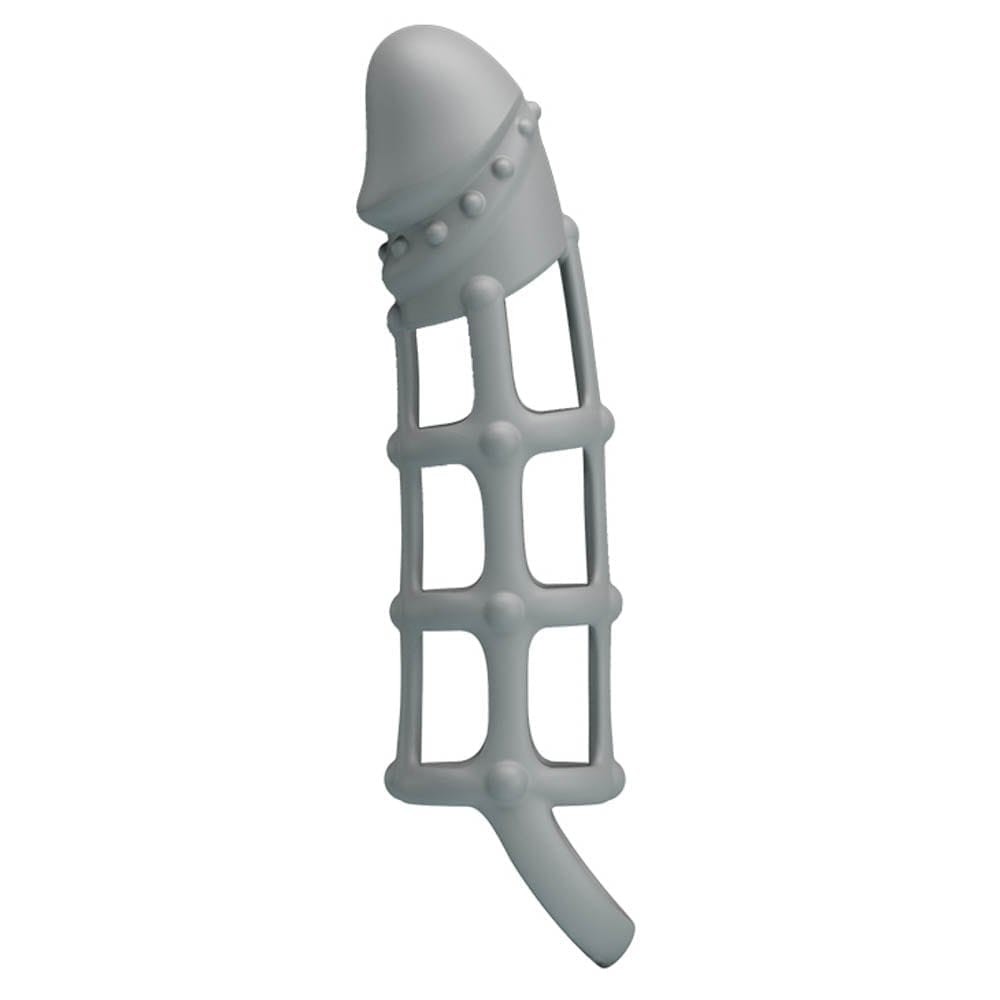 Pretty Love Penis Sleeve With Ball Strap White - Image 3