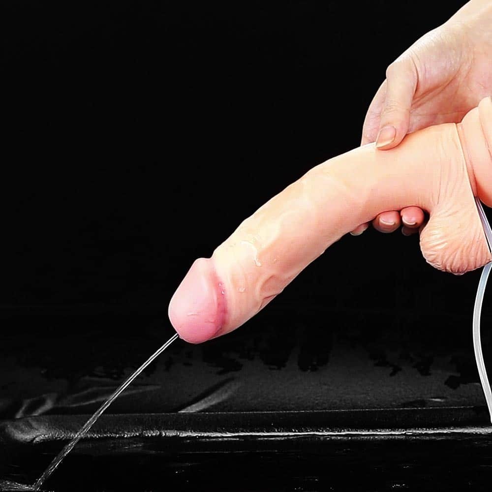 Soft Ejaculation Cock With Ball 9” Flesh - Image 3