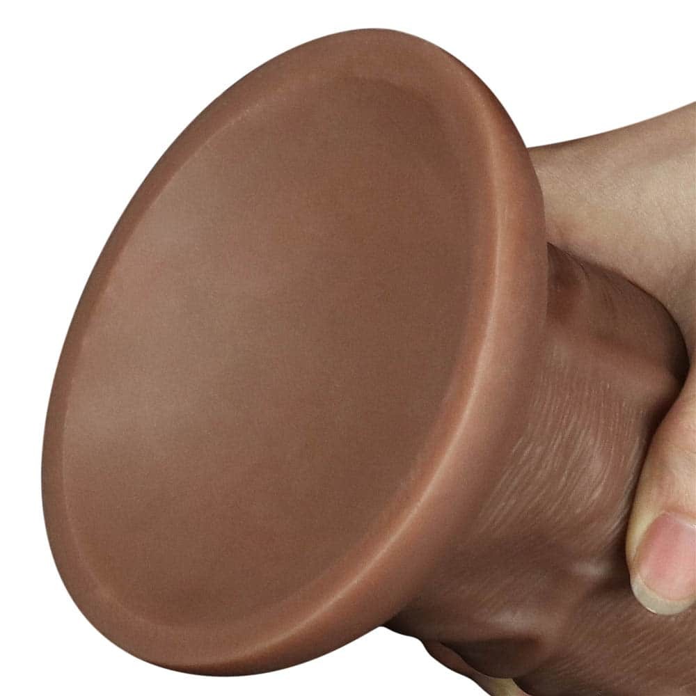 10.5'' Realistic Chubby Vibrating Dildo Brown - Image 16