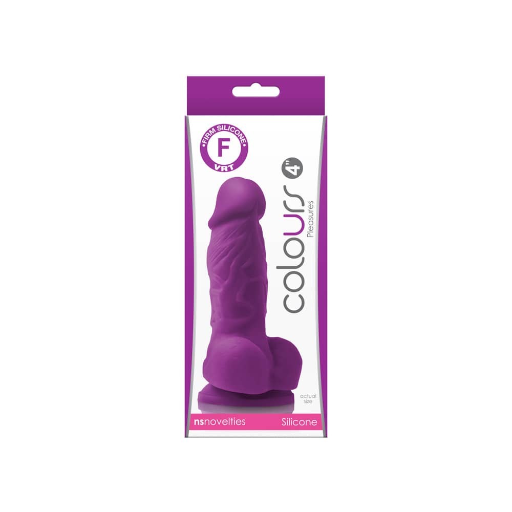 Colours Pleasures 4 inch Dildo Purple_B0O25_2