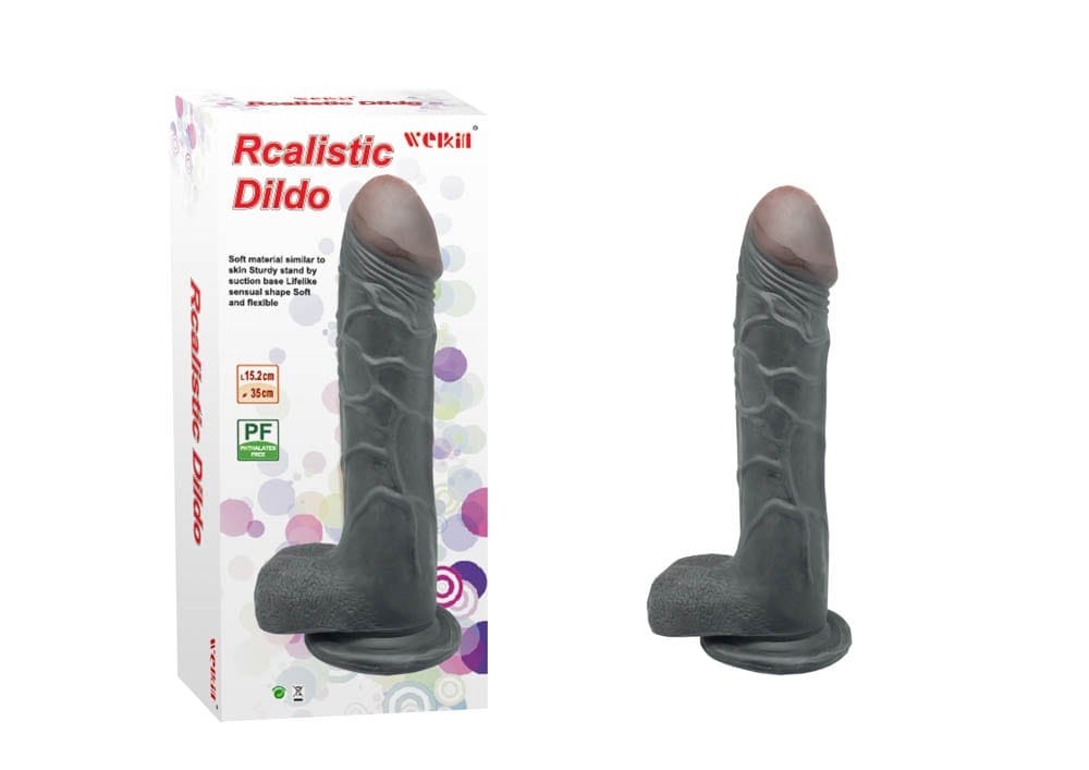 Charmly Realistic Dildo Black_B0O50_1