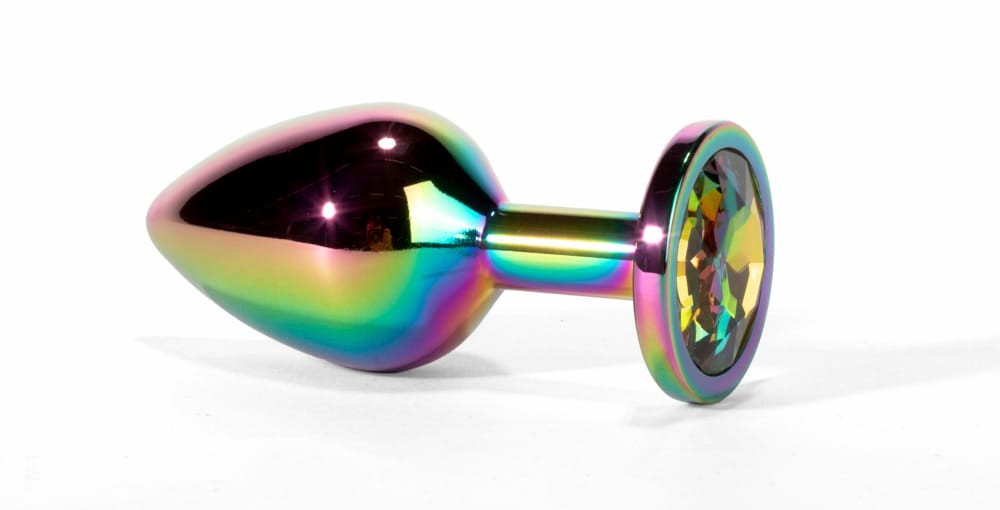 X-MEN Secret Shine Metal Butt Plug Rainbow L - Image 5