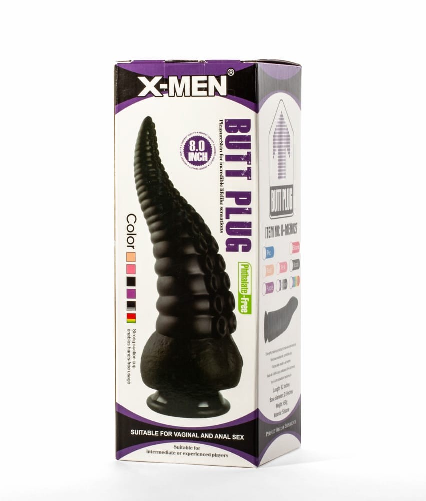 X-Men 8" Butt Plug Black - Image 5