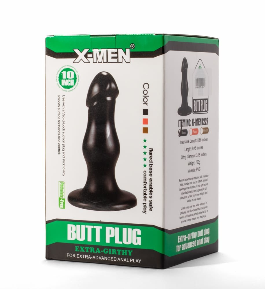 X-Men 8.66" Extra Girthy Butt Plug Black II - Image 2