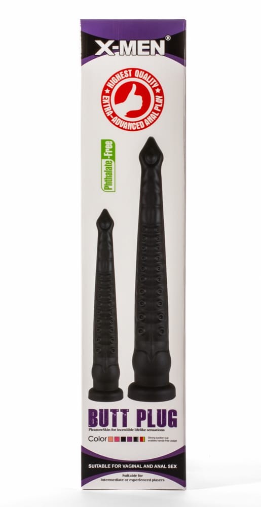 X-Men 17.32" Butt Plug PVC Black - Image 3