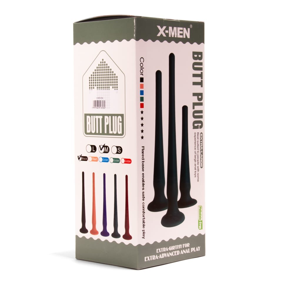 X-MEN Butt Plug Size M Black - Image 2