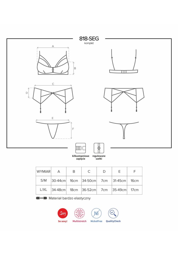 818-SEG-1 3 pcs set S/M - Image 5