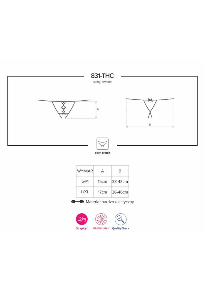831-THC-1 crotchless thong L/XL - Image 3
