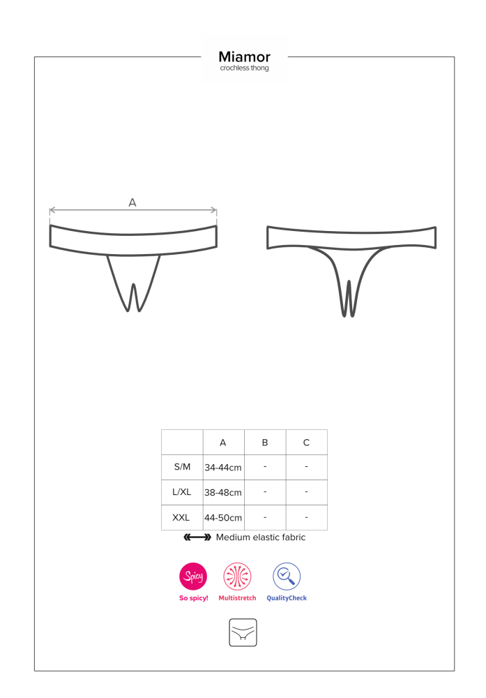 Miamor crotchless thong S/M - Image 3