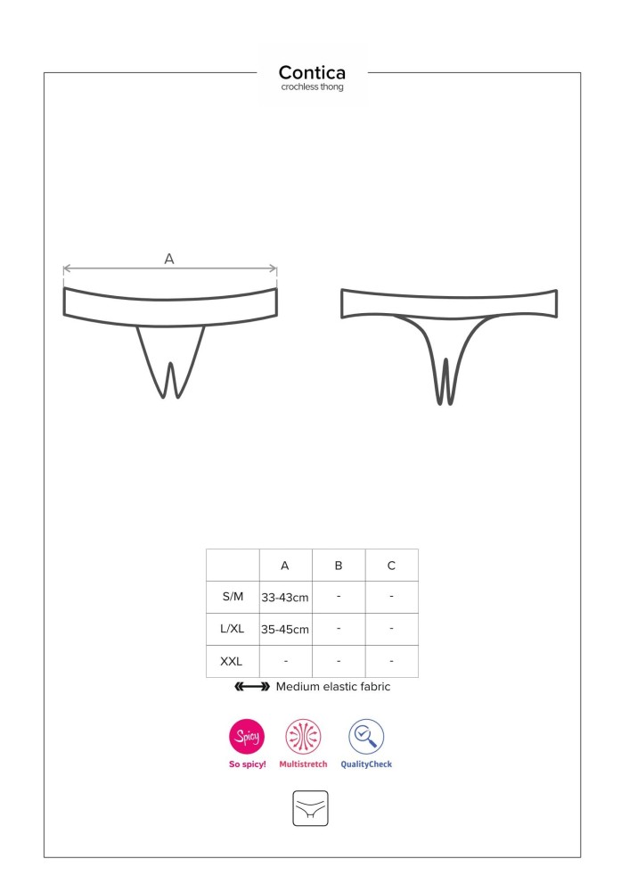 Contica crothchles thong S/M - Image 5