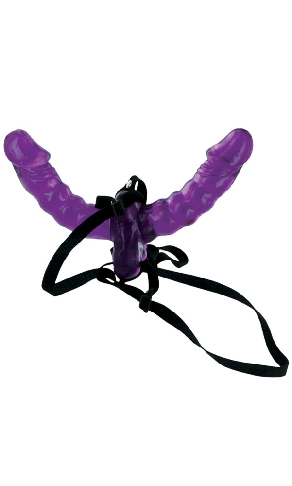 Double Delight Strap-on Purple/Black - Image 2