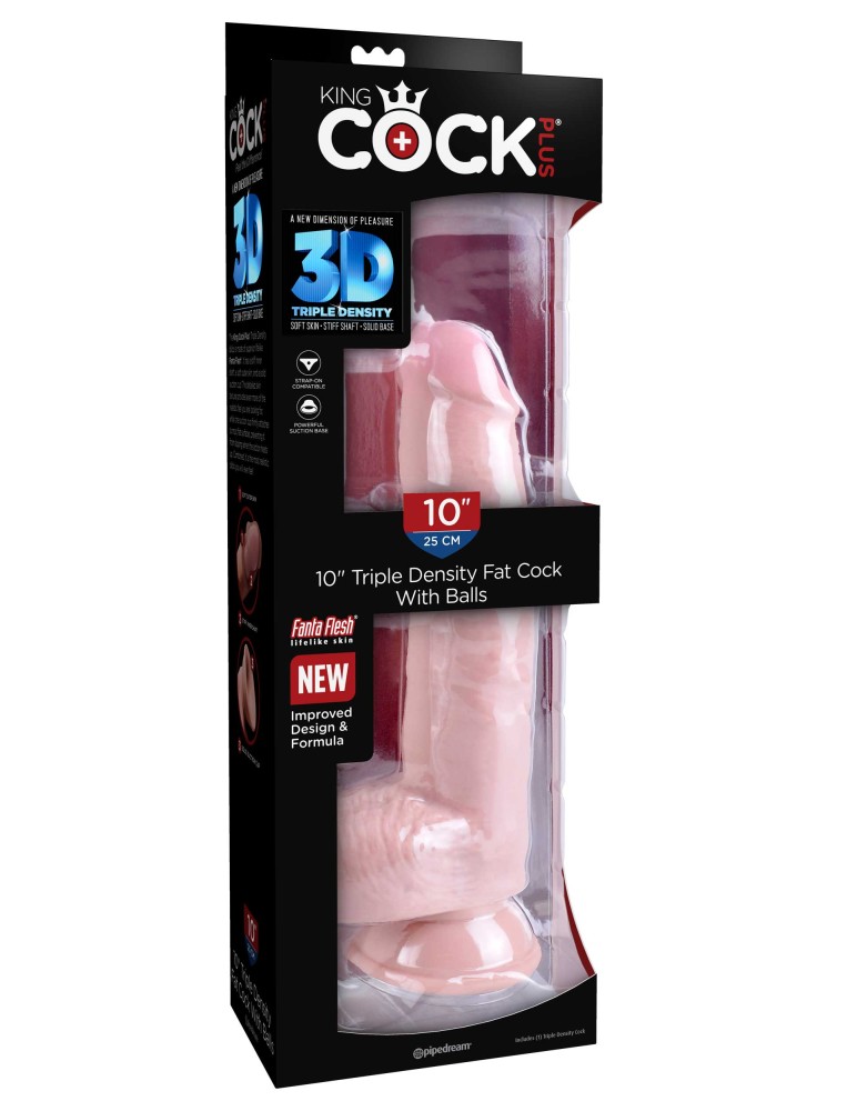 12" Triple Density Cock with Balls Light