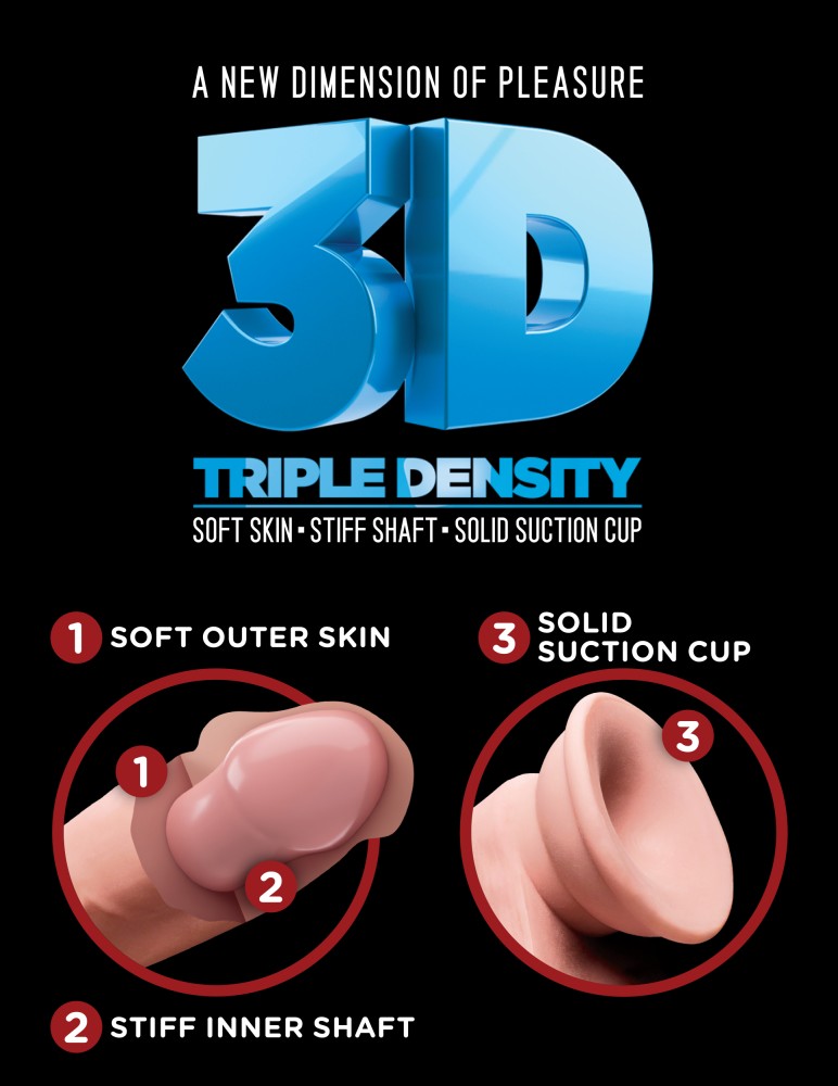 12" Triple Density Cock with Balls Light - Image 8